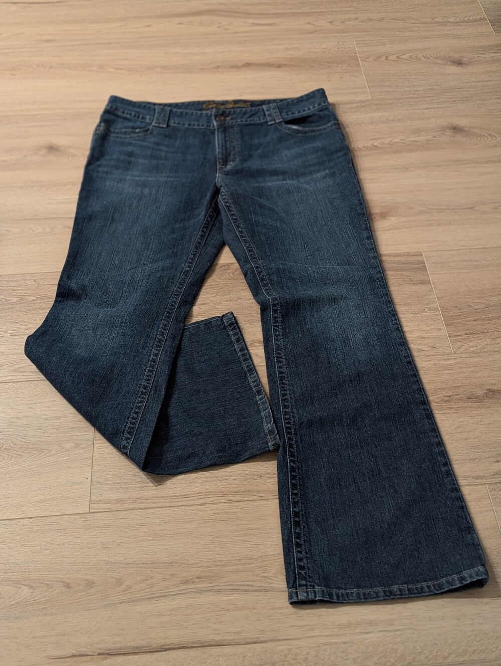 Eddie Bauer Blue Bootcut Flare Stretch Jeans Women's Size 16R